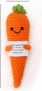 かわいいかぎ針編み人形 - ポジティブで感情的なサポート動物、果物、野菜、植物