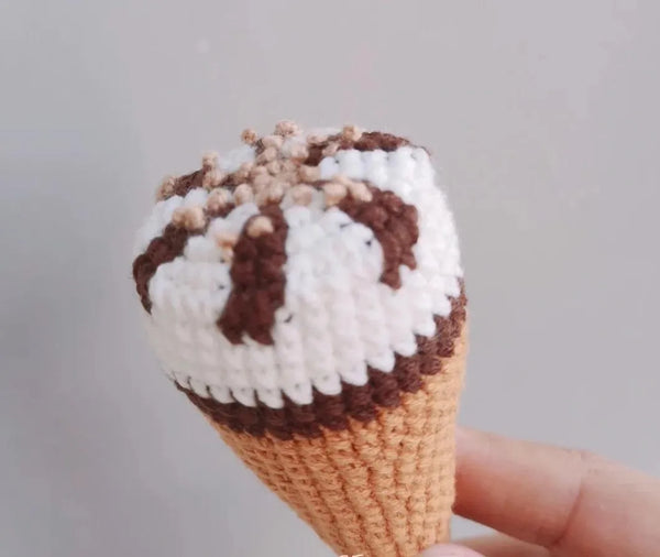 Sweet Ice Cream Cone Amigurumi Delicious Food Crochet Pattern HiCrochet