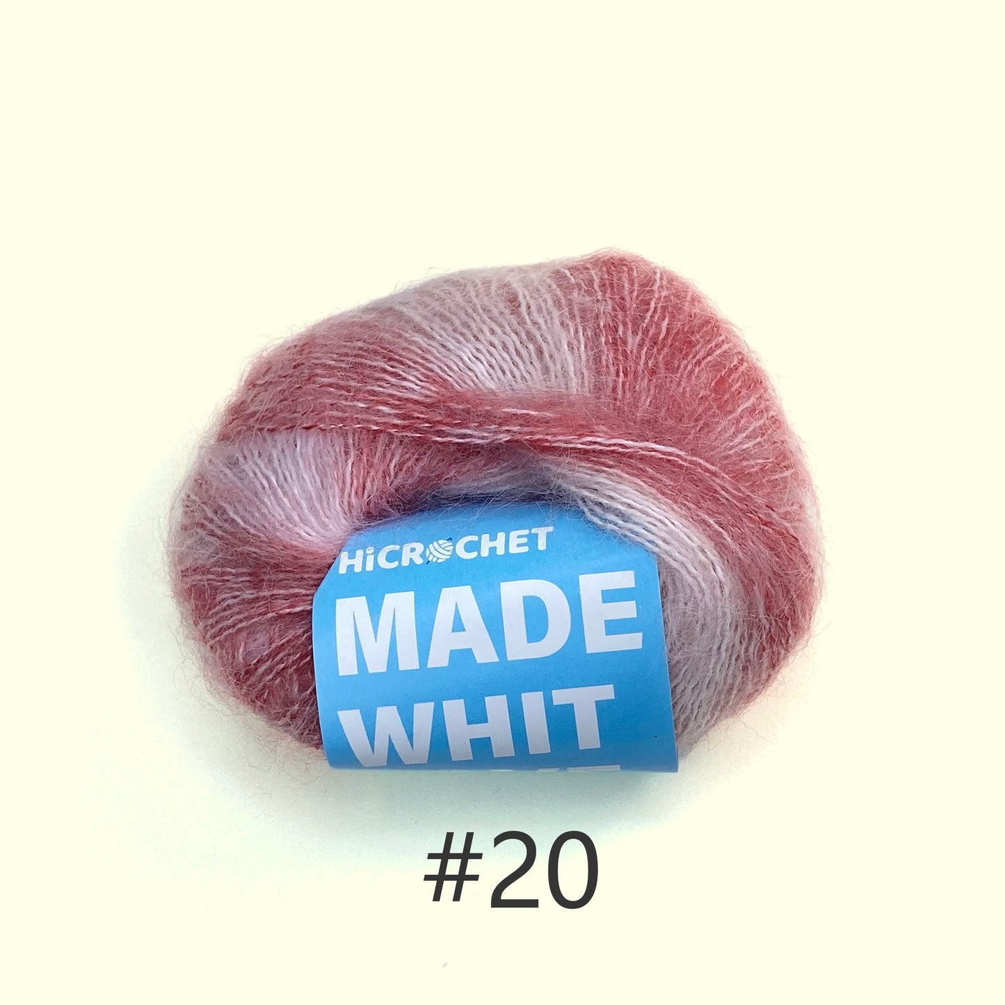 Crochet Yarn MHM-3(100% Silk Mohair & 160m)
