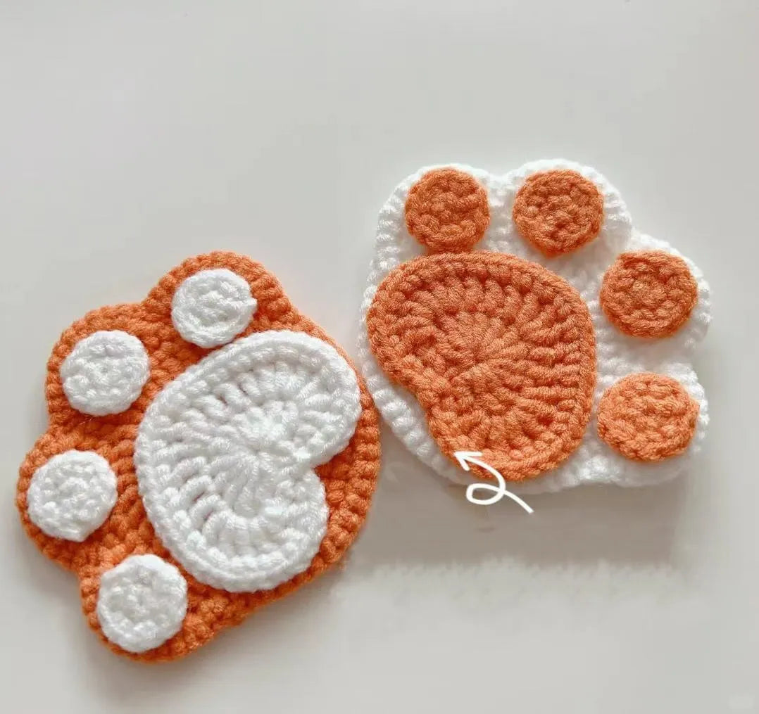 Realistic Cat Claw Coaster Crochet Pattern – Amigurumi Animal