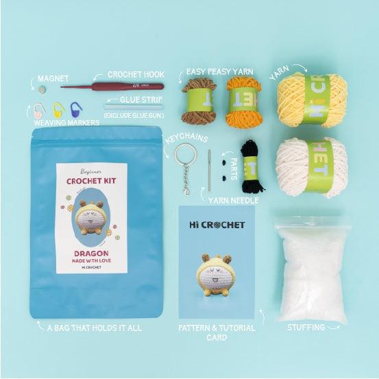 12 Chinese Zodiac Dragon Crochet Kit - HiCrochet