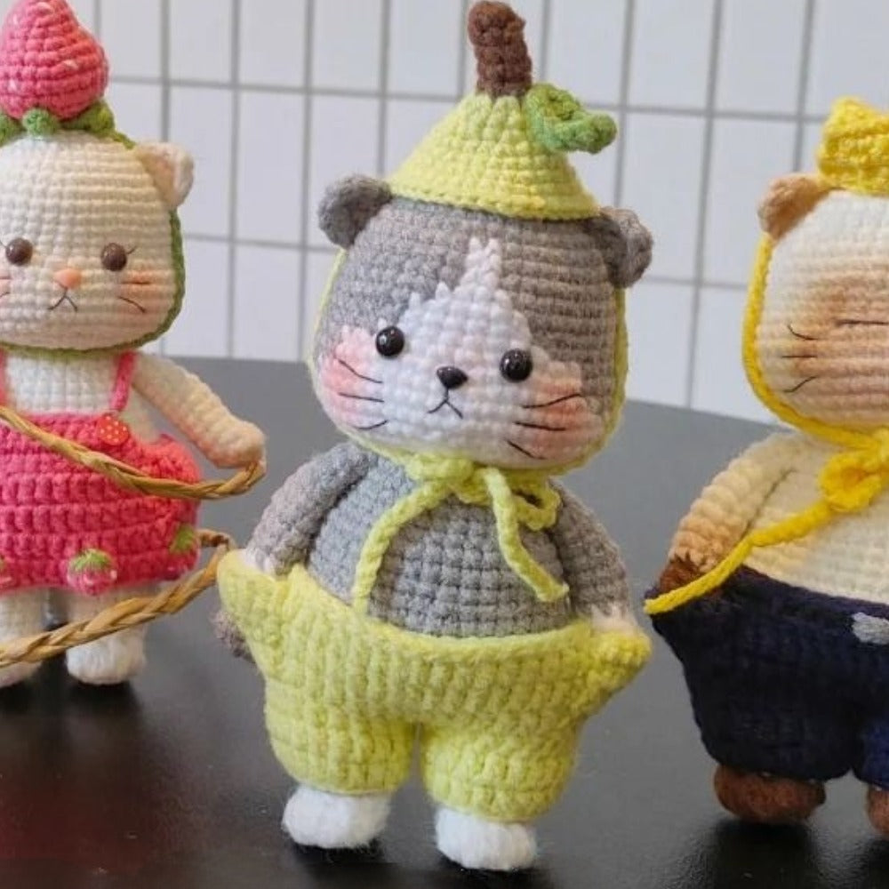 Pear Cat Crochet Pattern