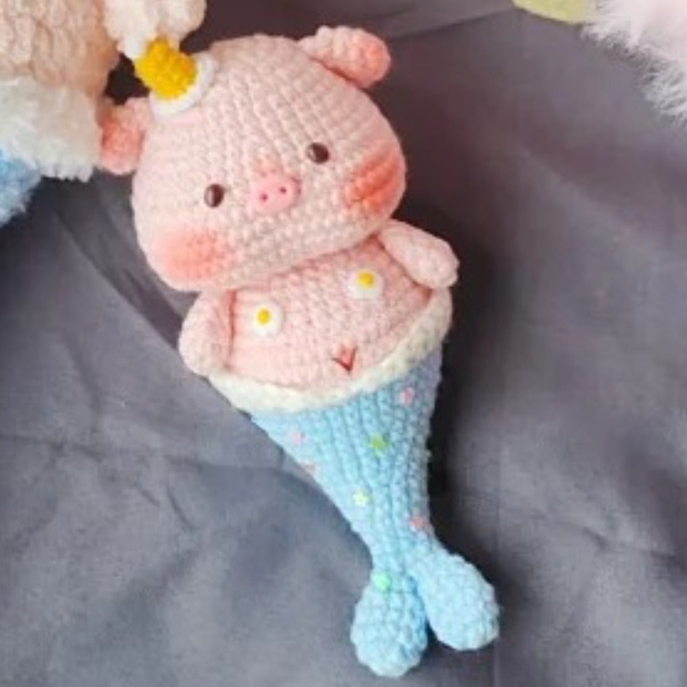 ピギーマーメイドかぎ針編みパターン