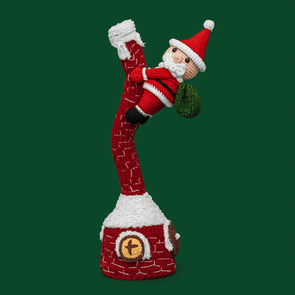 Singing and Dancing Christmas Climbing Santa Crochet Kit