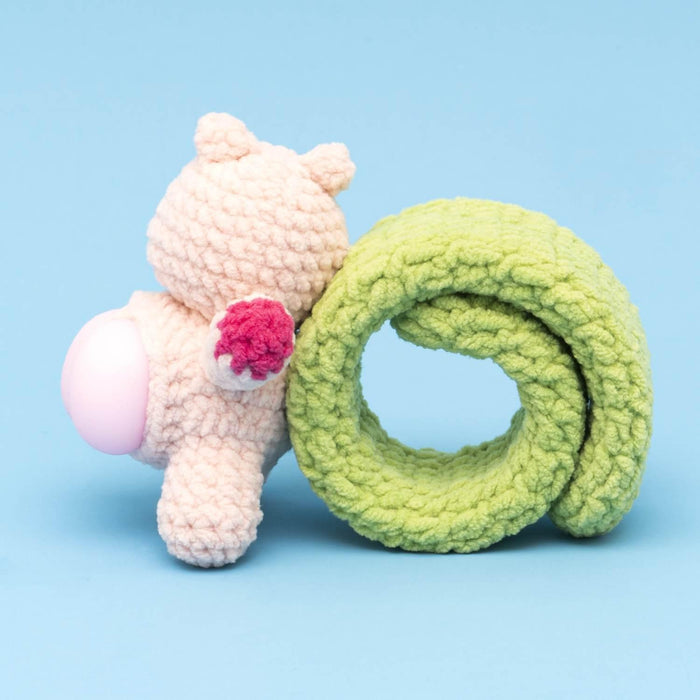 Press Bubble Pig with Slap Bracelet Crochet Kit