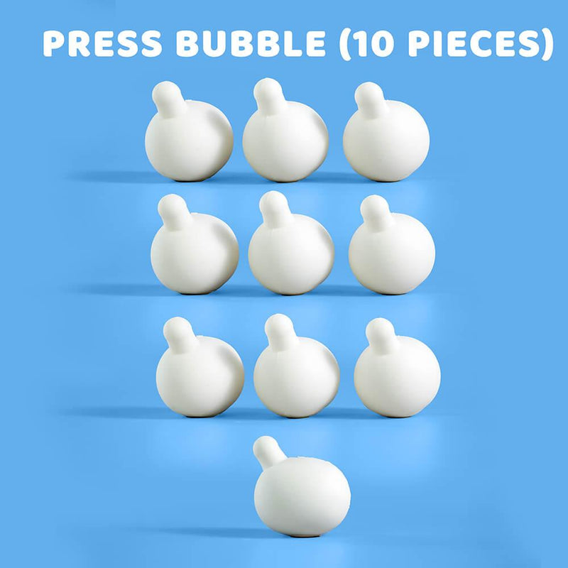 Press Bubble Stress Relief Squishy Rubber Häkelzubehör (10–20 Stück)