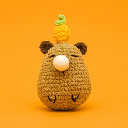 Press Bubble Capybara Animal Crochet Kit - HiCrochet