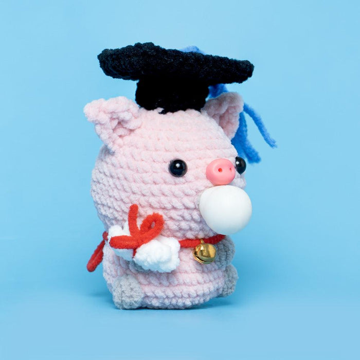 Gruduation Dr. Bubble Piggy Crochet Kit