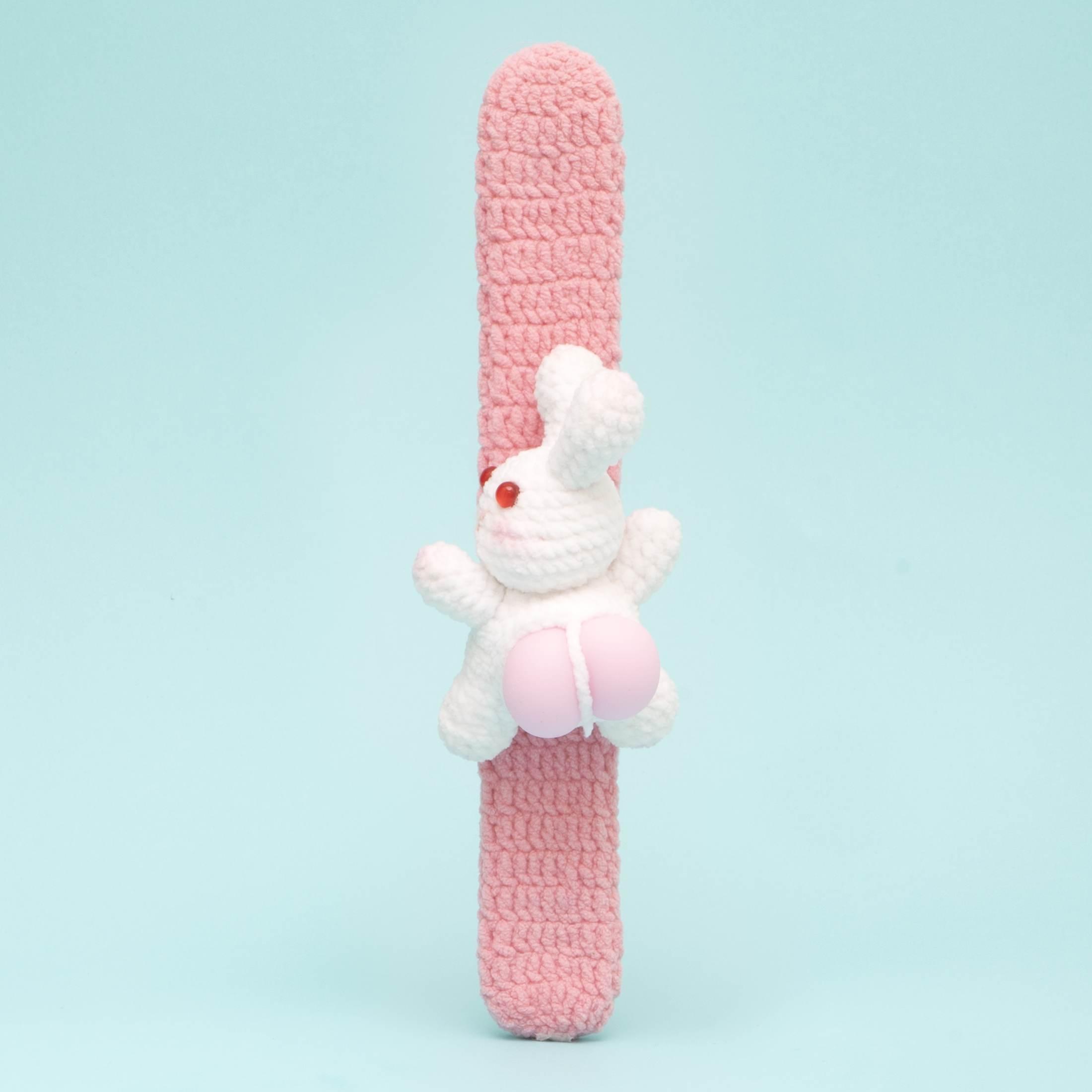 Slap Bracelet Beginner Crochet Kit, Rabbit Curtain Tieback & Door Knob ...