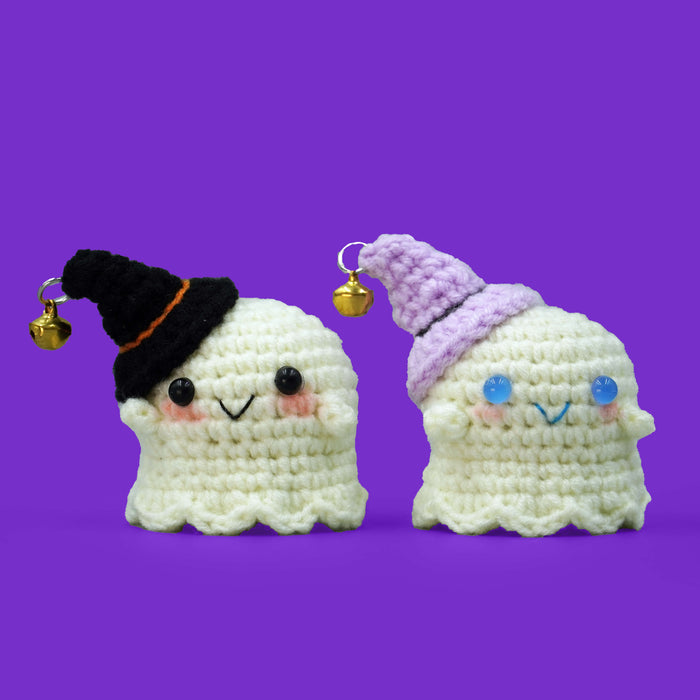 Halloween Crocheted Scout the Baby Ghost Crochet Amigurumi Kit