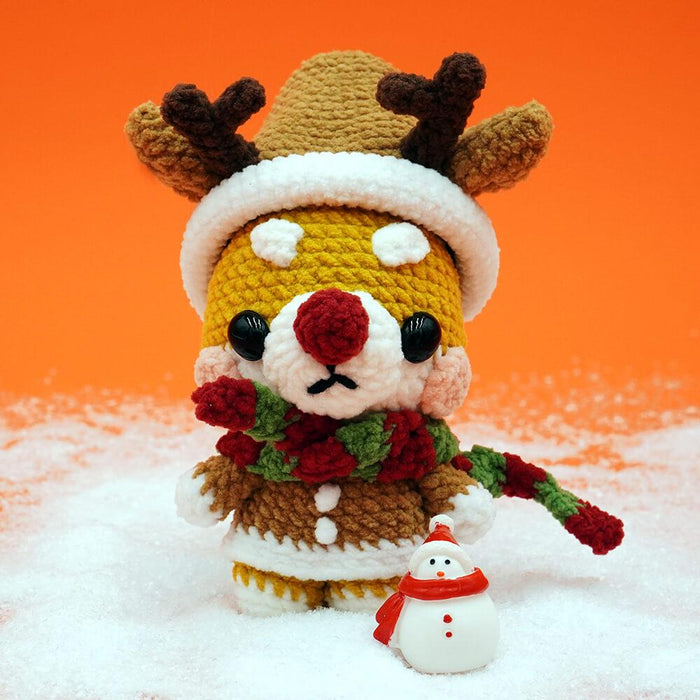 Crochet Christmas Shiba, Santa, Snowman, Tree and Hat Amigurumi Christmas Animals Gift
