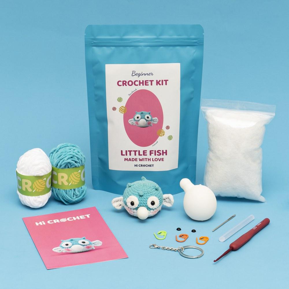 Press Bubble Puffer Fish Animal Crochet Kit
