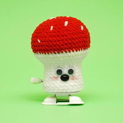 Walking Crafts Knitted Red Mushroom Vegetables Crochet Kit - HiCrochet