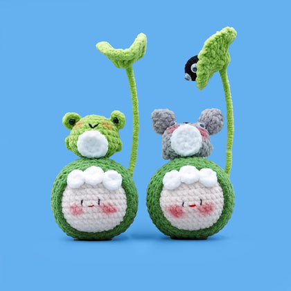 My Neighbor Totoro And Frog King Doll Crochet Amigurumi Kit - HiCrochet