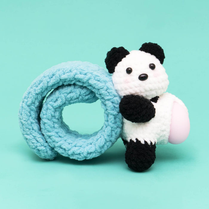 Press Bubble Panda with Slap Bracelet Crochet Kit