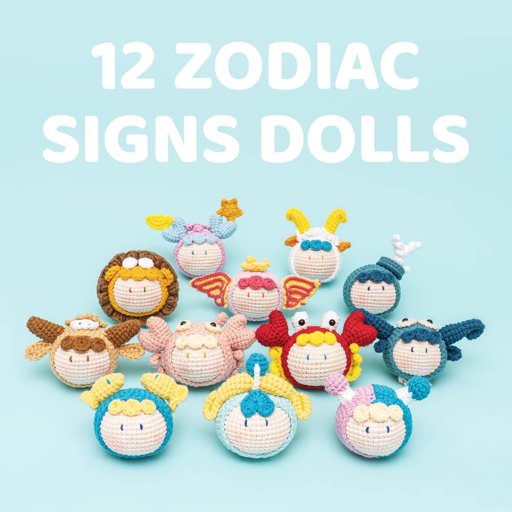 Twelve Zodiac Signs Crochet Amigurumi