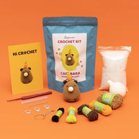 Press Bubble Capybara Animal Crochet Kit