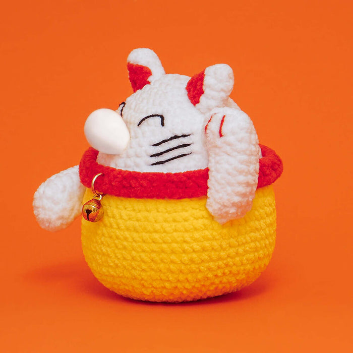 Press Bubble Animals Bubble Lucky Cat Crochet Kit