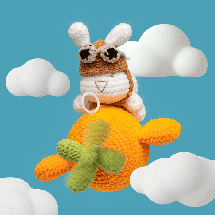Flying Turnip Bunny Crochet Kit