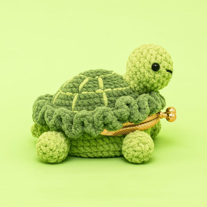 Intermediate Animal Turtle Coin Purse Crochet Kit