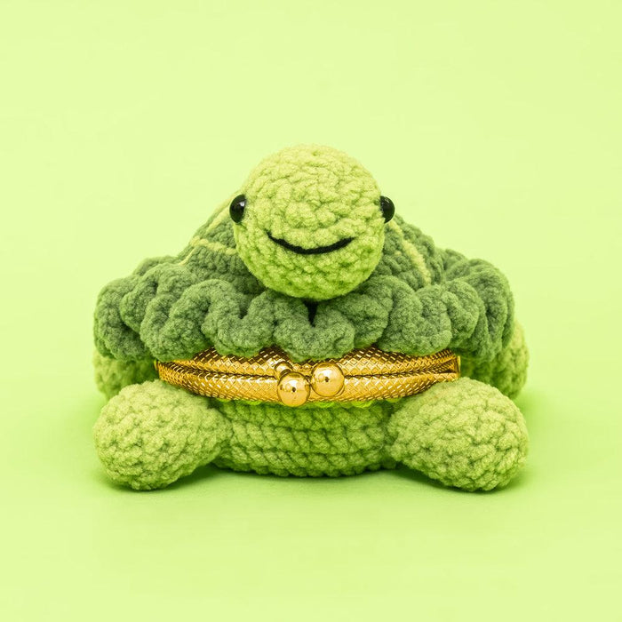 Intermediate Animal Turtle Coin Purse Crochet Kit