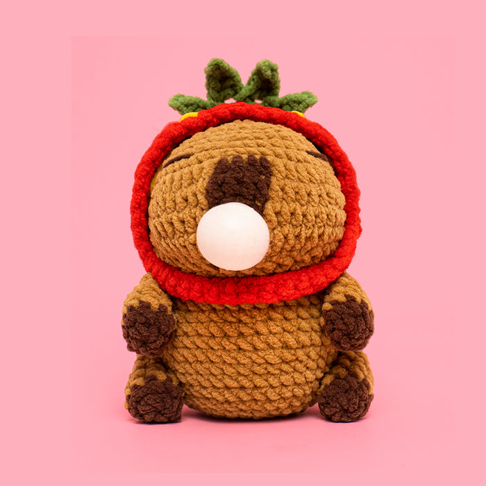 Hat-Wearing Capybara Crochet Kit